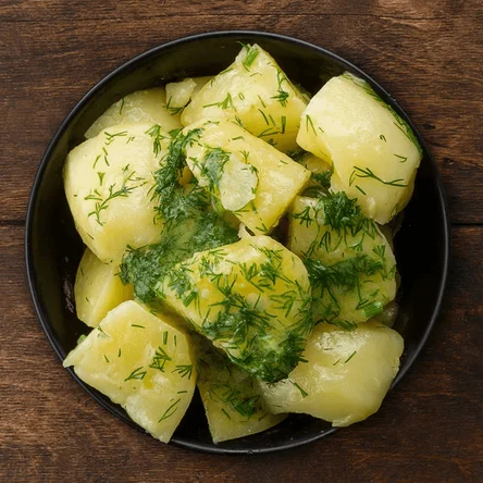 Отварной картофель с маслом